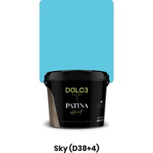 Dolce Boya Patina Effect Eskitme Boyası Antik Görünüm Sky 7,5 kg