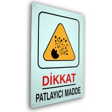 Belirtilmemiş Metal Iş  Güvenliği  ve  Uyarı Levhaları  25X36CM
