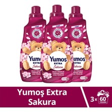 Yumoş Extra Konsantre Çamaşır Yumuşatıcı SAKURA1440 ml 60 Yıkama X3