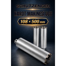 SCHUTZENGER 108X500 mm Elmas Karot Makinesi Delme Ucu Profesyonel Ustalar Için Alman
