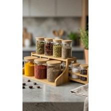 DS Casa 13 Parça Standlı Cam Baharat Set