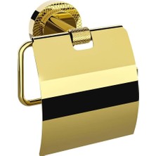 Dekor Banyo Dkr Valencıa Kapaklı Kağıtlık Gold