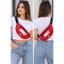 Nirvana Unisex Ayarlanabilir Askılı Spor Bel ve Omuz Çantası Kırmızı