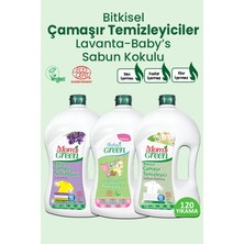 Mom's Green 3'lü Set Lavantalı, Bebek ve Sabun Kokulu Bitkisel Çamaşır Temizleyici (1500 ml x 3 Adet)