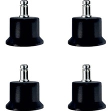 Gees Global Bekleme Bingo Ayak Geçmeli Pimli - 50MM - Siyah 11MM HKS282 - 4 Adet