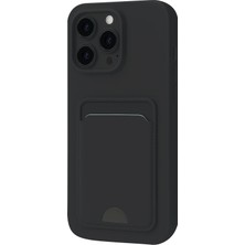 TeknoKapsül Newface Apple iPhone 16 Plus Kılıf Kelvin Kartvizitli Silikon - Siyah