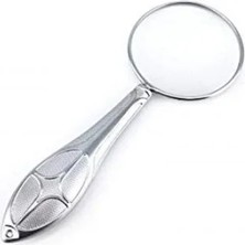 Gees Global Gümüş Renkli 5x - 45 mm Zarif Işlemeli Özel Tasarlanmış Büyüteç MG18155-8