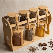 Ds Casa 7'li Standlı Cam Baharat Set