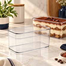 6 Adet Mika Tiramisu Cup 300 cc Şeffaf Kapaklı Porsiyonluk Tatlı Salata Kasesi | Kitchera Home