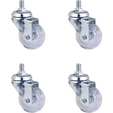 Toyigoo Furç Vidalı Bilyalı Teker - 20X50 - Şeffaf HKS188 - 4 Adet IEG4546GV-458FJGHV