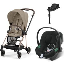 Cybex Mios Travel Sistem | Rosegold Cozy Beige & Aton Bazalı Volcano Black