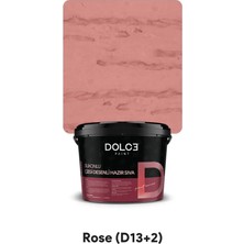 Dolce Boya Çizgi Desenli Hazır Sıva Silikonlu Su Itici Rose 12,5 kg