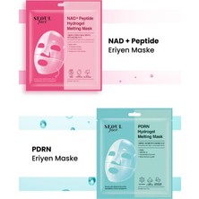 Dermal Seoul Face Nad+ Peptid Hidrojel Nemlendirici Eriyen Maske ve Pdrn Eriyen Maske Set
