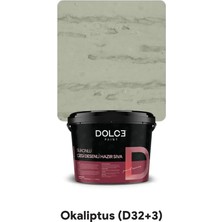 Dolce Boya Çizgi Desenli Hazır Sıva Silikonlu Su Itici Okaliptus 25 kg