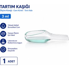 Labolist Tartım Kaşığı 3 ml - Ölçüm Küreği - Cam Kürek - Tartı Kabı