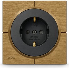 Gözde Aydınlatma Wog Nirvana Çocuk Korumalı Topraklı Priz | Çerçeve Dahil | 16A 250V Maksimum 3500W | 2p+Toprak Bağlantılı | Ev Ofis Oda Salon Için Çerçeveli Elektrik Prizi | Duvar Tipi Priz Modeli Iç Mekan Kullanımı.