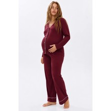Şuranur Bambu Kumaş Hamile ve Lohusa Pijama Takımı