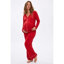 Şuranur Bambu Kumaş Hamile ve Lohusa Pijama Takımı