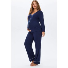 Şuranur Bambu Kumaş Hamile ve Lohusa Pijama Takımı