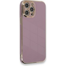 Bezos iPhone 12 Pro Kılıf Volet Silikon - Mor