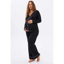 Şuranur Bambu Kumaş Hamile ve Lohusa Pijama Takımı
