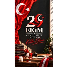 Promisebackdrop2 150X200CM, 29 Ekim Cumhuriyet Bayramı, Okul Etkinlik Kumaş Pano