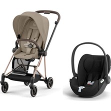 Cybex Mios Travel Sistem | Rosegold Cozy Beige & Cloud T Plus Bazalı Sephia Black