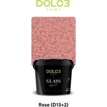 Dolce Boya Glass Effect Cam Sıva Parlak Dekoratif Kaplama Rose 12,5 kg