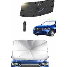 M Merc Giyim Yeni Nesil Tüm Araç Modellerine Uygun Oto Şemsiye Katlanabilir Uv Işınlarına Kar�