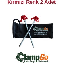ClampGo Sert Zemin Çadır-Tente-Tarp Kazığı 8 mm Kalınlığında 21 cm Uzunluğunda 2 Adet