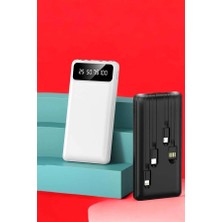 Grandor Powerbank 20.000 Mah LCD Ekran USB Lightning Type-C Uyumlu Ios ve Android