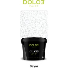 Dolce Boya Glass Effect Cam Sıva Parlak Dekoratif Kaplama Beyaz 12,5 kg