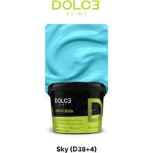 Dolce Boya Akrilik Boya Ahşap Taş Tuval Seramik Hobi Boyası Sky 2,5 kg