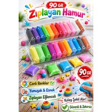 HKNOVA Zıplayan Hamur  90 gr 12 Adet Hava Ile Kuruyan Hamur Kil