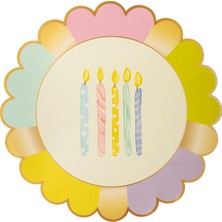 Naturware Birthday Kağıt Amerikan Servis 38X38 cm 12'li Paket