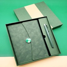 TKÇ Promosyon Defter Kalem Seti Yeşil Renk