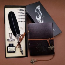 TKÇ Tüylü Kalem ve Deri Defter Set 646