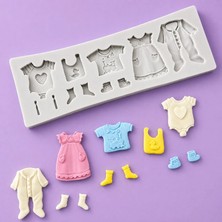 Siliko World Silikon Kalıp Şeker Hamuru Kalıbı Mum Kalıbı Kıyafet Elbise Kalıbı