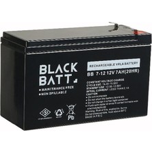 Black Batt Blackbatt 12V 7AH Ups Aküsü