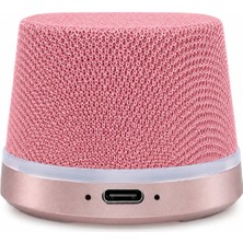 Hepu HP-MS01G Armor Pembe Manyetik Bluetooth Hoparlör 5W Bluetooth 5.3 Tws Magsafe Uyumlu