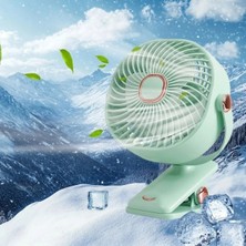 Zenviaa 3 Kademeli Mandallı Masaüstü Fan – 360° Tam Tur Dönebilen Oynar Başlıklı Duvara Mo