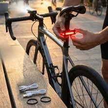 Zenviaa Bisiklet Işık Seti – USB Şarjlı LED Ön Far + Arka Stop Lambası, Su Geçirmez bisikl