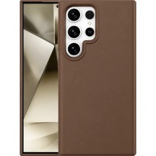 Eseno Select Samsung Galaxy S24 Ultra Kılıf First Silikon - Kahverengi