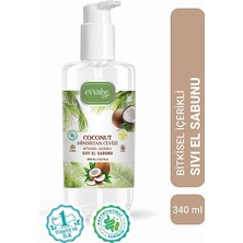 Evvahe Doğal Coconut Bitkisel Içerikli Sıvı El Sabunu 340 ml