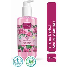 Evvahe Doğal Bitkisel Içerikli Sıvı El Sabunu Rose 340ML