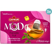 Çaykur Formda Kal Bitki Çayı 20 Süzen Poşet 40 G Isırgan Mate Yeşil Çay x 3 Adet