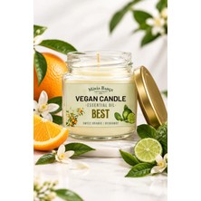 Mini Bahçe Aromaterapi Vegan Soyawax Mumu,  Best , Portakal ve Bergamot,  75GR