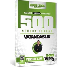 Yediiklim Yayınları Yediiklim 2026 Kpss Son Viraj Serisi Vatandaşlık Tamamı Yazılı Çözümlü 500 Soruda Genel Tekrar Kampı