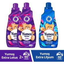 Yumoş Extra Konsantre Yumuşatıcı Lotus 1440 ml  X2 Yumoş Extra Konsantre Yumuşatıcı Lilyum 1440 ml X1