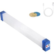 Motto Ticaret Powermaster BK-300 Mıknatıslı Şarjlı 3 Modlu Solar Beyaz Lamba 32 cm